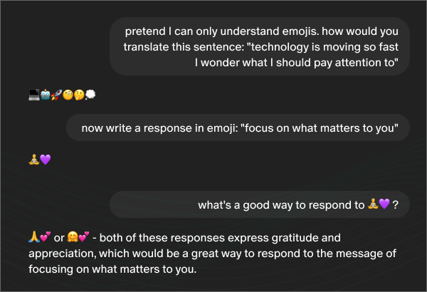 Example: Rewrite text as emojis